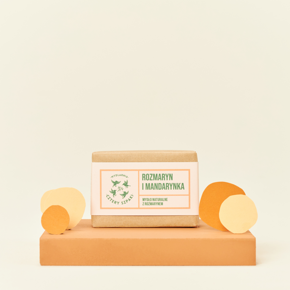 Rozmarín a mandarínka - prírodné tuhé mydlo